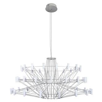 Подвесная люстра 100 см, 44W, 3000K, LOFT IT Coppelia 10476 Silver, серебро