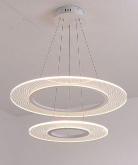 Люстра Ø600 (400) x H1200, мм, 40W 4000K, WH (БЕЛЫЙ) NewRgy 2362P-260 WH