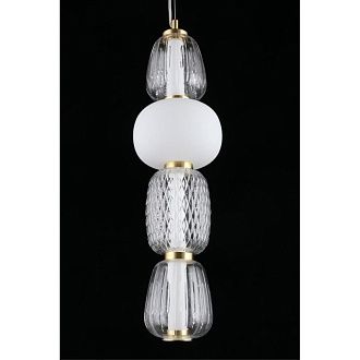 Подвесной светильник 17*100-190 см, 1*LED, 29W, 3000K, Aployt Simonet APL.318.16.29, латунный