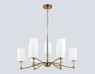 Подвесная люстра **43-106 см, 6+3*E14*40W, K, Ambrella Light High Light LH56054, латунь