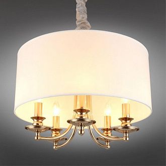 Подвесная люстра 50*65-140 см, 5*E14, 40W, Aployt Berze APL.721.06.05, золотой