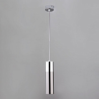 Подвесной светильник светодиодный 8 см 4200K 12W Eurosvet  Double Topper 50135/1 LED хром/черный жемчуг