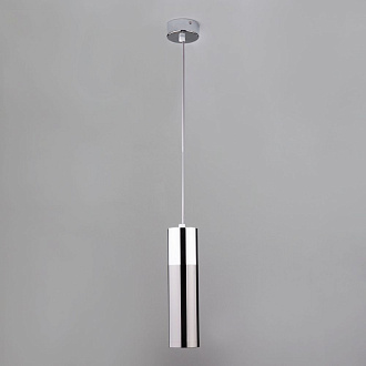Подвесной светильник светодиодный 8 см 4200K 12W Eurosvet  Double Topper 50135/1 LED хром/черный жемчуг