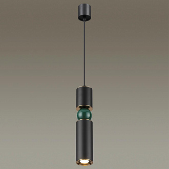 Подвесной светодиодный светильник Odeon Light Sakra 4075/5L черный, диаметр 6.5 см