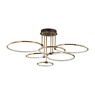 Светодиодный светильник 104 см, 156W, Lumion URSULA 5283/99CL, коричневый-золото