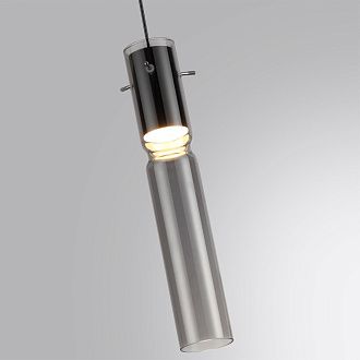 Подвес 6*6*120 см, 1 LED*5W, 3000 К, Odeon Light Scrow, черный 5058/5L