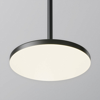 Подвесной светильник 	Maytoni Technical LED 12W, 4000k, P076PL-L12W4K-B, черный, лифтовый механизм 
