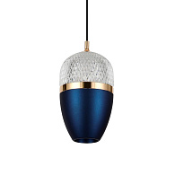Подвесной светильник 10*8*200 см, LED 10W, 4200K, Черный LED4U L8754-1 BL
