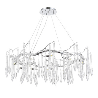 Светильник подвесной 100*40/180 см, 12*G9*5W 4000K ST LUCE Teardrops SL1660.103.12 хром