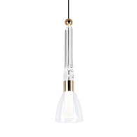 Подвесной светильник 12,5*80/200 см, LED 6W MODESTYLE MS.1630.1 золото/черный