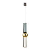 Подвесной светодиодный светильник Odeon Light Sakra 4071/5L серый, диаметр 9 см