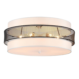 Потолочный светильник 50*20 см, 5*E27 Lumion ANIMAISA 8002/6C черный, белый