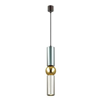 Подвесной светодиодный светильник Odeon Light Sakra 4071/5L серый, диаметр 9 см