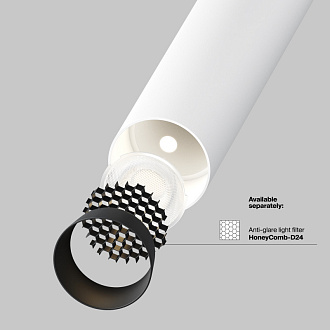 Встраиваемый светильник 3*3*31,6 см, LED, 7W, 3000К, Maytoni Technical Focus T C140RS-L300-7W3K-W белый, вр 7,5 см
