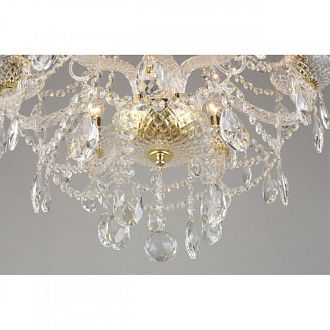 Подвесная люстра 55*80-120 см, 6*E14, 40W, Aployt Koletta APL.755.13.06, золотой