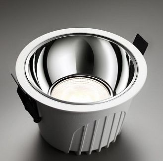 Светильник LED 11 см, 20W, 4000K, NovoTech SPOT KNOF 358693, белый-хром, вр 9,5 см