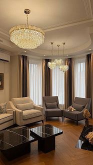 Люстра 60*60*150 см, E14 12*12*40W,  К, Odeon Light Chessi 5076/12, золото/прозрачный/белый