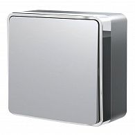 W5010006 Выключатель одноклавишный Gallant, серебряный Werkel, 4690389166686