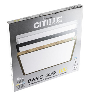 Светильник накладной 46*46 см, LED 50W*Мульти Citilux CL738K502V Бейсик Клен