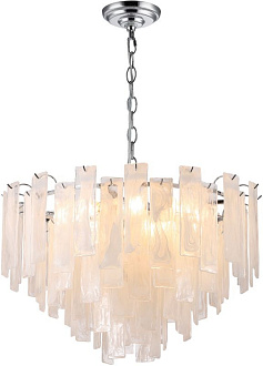 Люстра подвесная 60*60*60/100 см, 10*E14 40W Хром Stilfort Glowice 2157/09/10P
