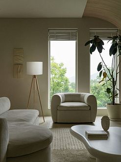 Торшер 46,5*46,5*145 см, 1*E27*40W, Freya Tree FR5495FL-01W, белый