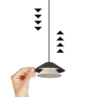 Подвесной светильник 13*180 см, *LED*5W, 3000K, Mantra Piccola MAN9032, черный