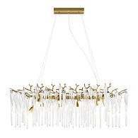 Подвесная люстра 100 см, Loft IT Waterfall 10350/1000L AB, бронза