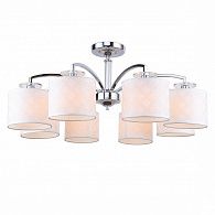 Потолочная люстра F-Promo Modum 2199-8U, диаметр 75 см, хром-белый