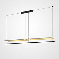 Подвесной светильник GARTH B L118 118*13*120 см, 2*LED*12W, 3000K, ImperiumLoft garth01, Чёрный