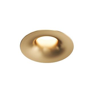 Встраиваемый светильник *8,4*7 см, *LED*975Lm, 3000-4000-6000K, Denkirs Shine Glow DK2430-SB, сатинированная латунь