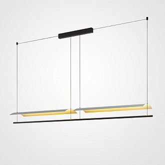 Подвесной светильник GARTH B L118 118*13*120 см, 2*LED*12W, 3000K, ImperiumLoft garth01, Чёрный