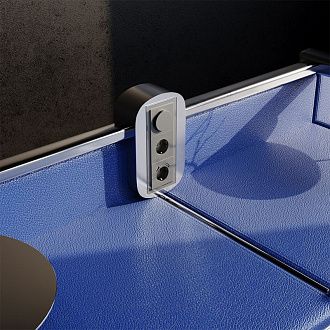 Рамка стеклянная Voltum S70 на 3 поста, титан, стекло Стекло/пластик  VLS110306