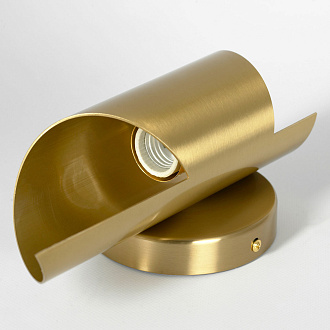 Бра настенное 12 см, Lussole FONTANA LSP-8806 матовое золото