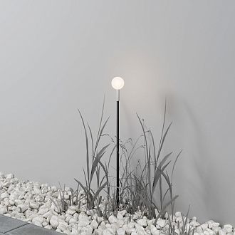 Ландшафтный светильник *4,4*-80 см, *LED*2,4W, 3000K, Maytoni Outdoor Shin O523FL-L2PT3K, Платина