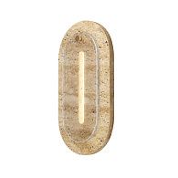 Настенный светильник 30 см, 15W, 3000K, Maytoni Ventana MOD523WL-L15BG3K1, латунь-бежевый