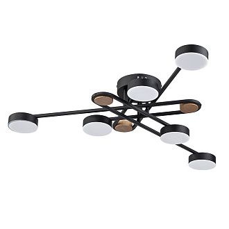 Люстра **16- см, 1*LED*42W, 3000-6400K, Arte Lamp Taygeta A2455PL-6BK, Черный