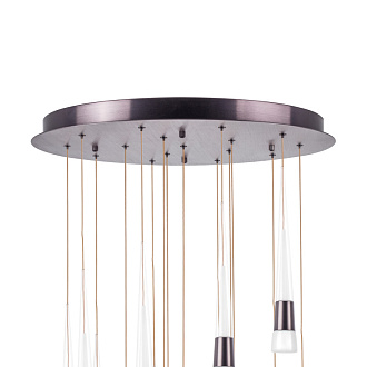 Каскадная люстра 65*250 см, LED, 80W, 3000K Lightstar Cone 757161, красный