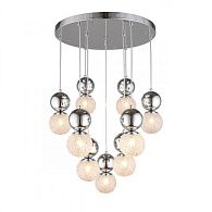 Каскадная люстра 58*50-150 см, G9, 5W, Aployt Violet APL.763.03.09, хром