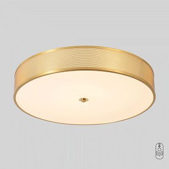 Светильник потолочный *60*10- см, *LED*40W, 3000-6000K, Crystal Lux Button BUTTON PL40W LED, Латунь