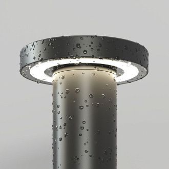 Садово-парковый светильник *16*80- см, *LED*15W, 3000K, Denkirs DRAMEN DK9708-BK, черный алюминий