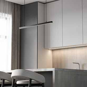 Трековый светильник магнитный 2*87*55 см, 36W 4000K Elektrostandard Slim Magnetic 85107/01 черный