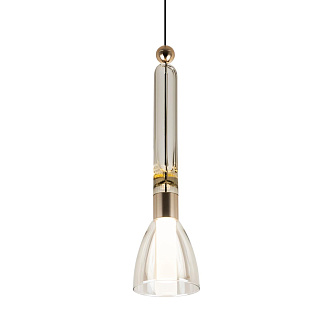 Подвесной светильник 12.5*80/200 см, LED 6W 3300К MODESTYLE MS.1631.1 золото/черный