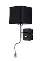 Бра 16*20 см, Crystal Lux PACO AP2 CHROME/BLACK Хром/черный