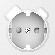 Donel A07 матовый белый накладка для розетки Schuko с зарядным устройством USB A+C,  со шторками 16A 250 В~,серия DB, DE22933