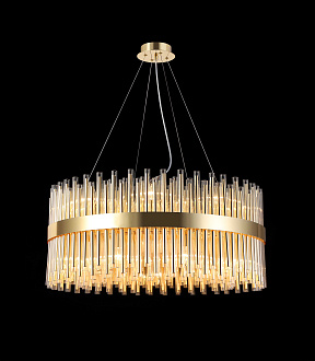 Люстра Ø800 x H350 (1000), мм, 18*40W (720W), H GOLD (Золото) NewRgy F13-ф800 H-GOLD