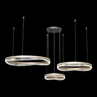 Люстра подвесная *150*55-150 см, 1*LED*72W, 4000K, Lussole Hardin LSP-7427, коричневый