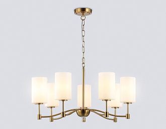 Подвесная люстра **32,5-95 см, 7*E14*40W, K, Ambrella Light High Light LH56053, латунь