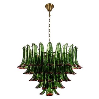 Подвесная люстра 80 см, Loft IT Lilou 10600/800 Green red, бронза