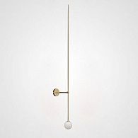 Бра LINES Ball 200 Gold 13*13*200 см, 1*G9*20W, ImperiumLoft LINES-12, Золотистый