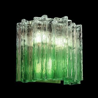 Настенный светильник 25 см, Loft IT Murano 10580W Clear green, бронза
